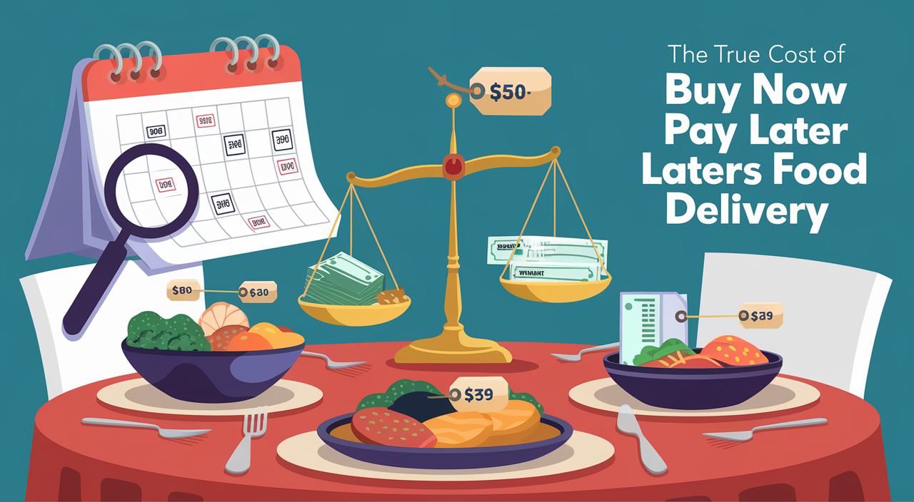 True Cost of Buy Now Pay Later food delivery: Balance indulgence with responsibility.